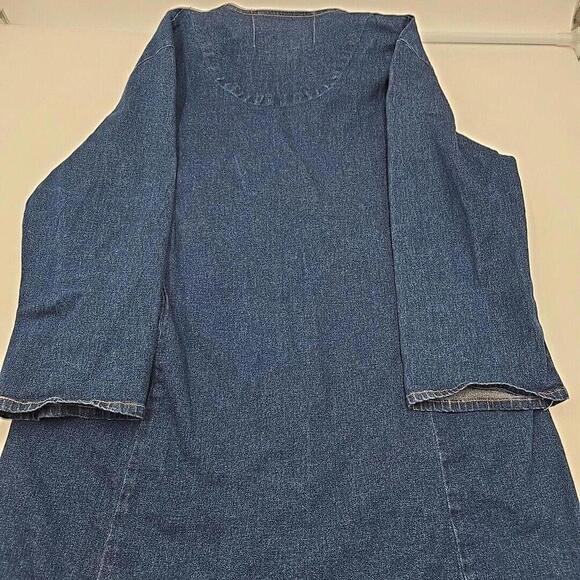 Suzanne Somers Collection Embroidered Floral Rhinestone Jean Jacket Size M - Picture 11 of 12